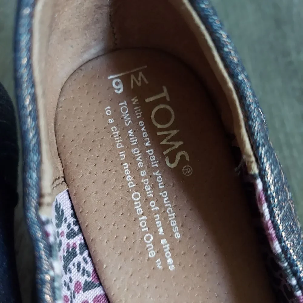 Toms Calypso Peep Toe Copper Wedges